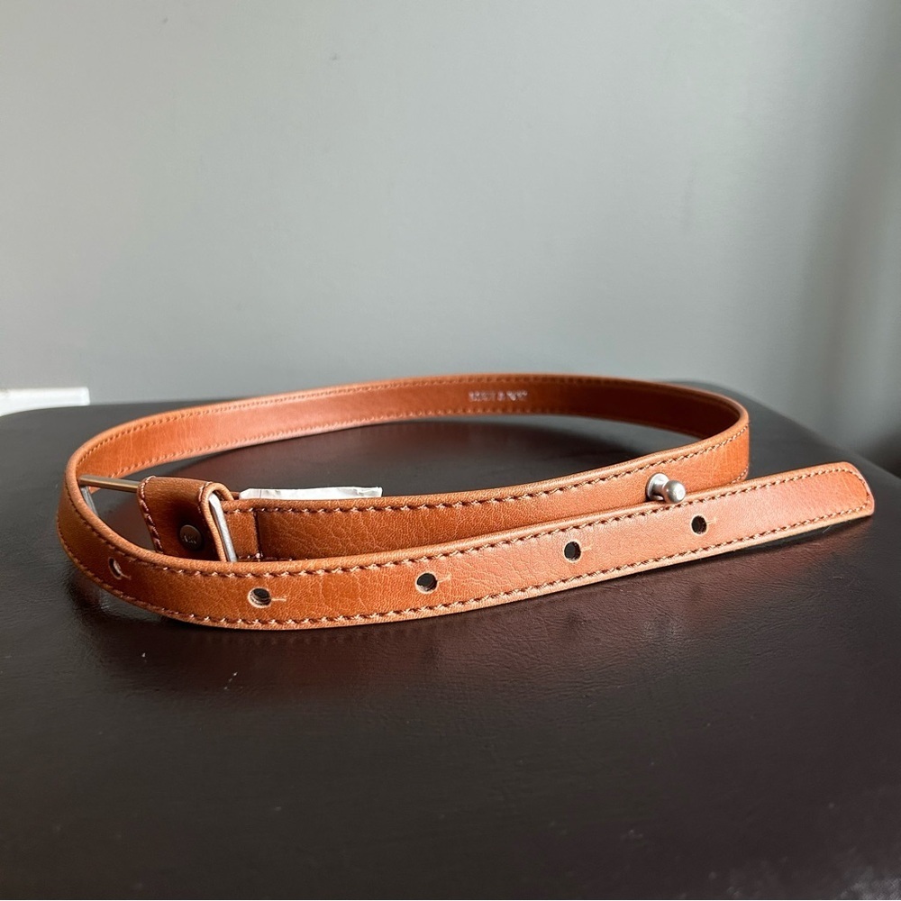 Matt & Nat Tan Vegan Leather Skinny Waistbelt